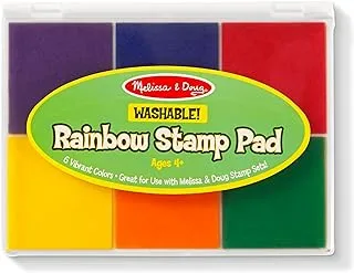 Melissa & Doug Rainbow Stamp Pad - 6 Washable Inks