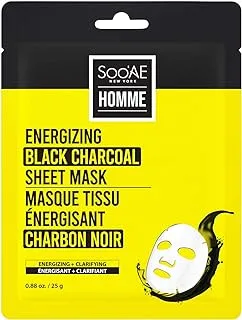 Soo’Ae New York. Men'S Energizing Black Sheet Mask