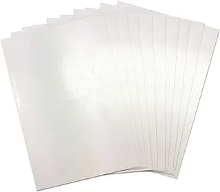 Sizzix Shrink Plastic (A4 Sheets) Surfacez, White Frosted,Pack of 10 ,21 x 7.3 x 1 cm,663052