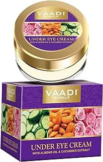 Vaadi Herbals كريم تحت العين بزيت اللوز وخلاصة الخيار ، 30 جم