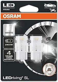 OSRAM LEDriving SL, ≜ W21W, Signal lights, White 6000K, LED Retrofit, off-road use only, Blister (2 lamps)