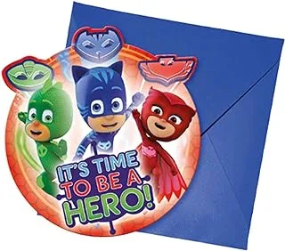 دعوات Procos 6 Die-Cut Pj Masks Entertainment One