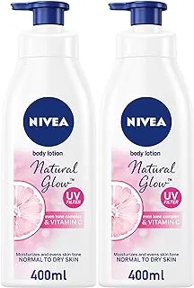 NIVEA Body Lotion Even Tone, Natural Fairness Complex & Vitamin C, All Skin Types, 2x400ml