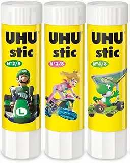 Uhu Stic, The Proven Glue Stick - Glues Strongly, Quickly And Permanently, Without Solvent, 21G, Set Of 3, White