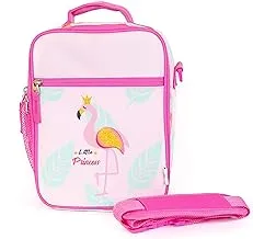 Citron Thermal Lunchbag with Shoulder Straps with Truck Print (Dark Pink Flamingo)