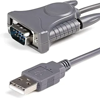 StarTech StarTech.Com Usb To Serial Adapter - 3 Ft / 1M - With Db9 To Db25 Pin Adapter - Prolific Pl-2303 - Usb To Rs232 Adapter Cable (Icusb232Db25),Gray