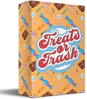 Treats Or Trash - Engaging Card Game For Kids & Families. Super Fun And Extremely Easy To Learn! Get Those Treats And Try To Avoid The Trash. 2-4 Players/Ages 4+ / Mom'S Choice Awards Winner