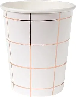 Meri Meri Rose Gold Grid Party Cup