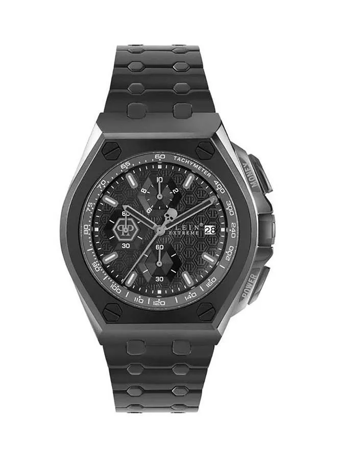 PHILIPP PLEIN Plein Extreme Metal Chronograph ساعة يد PWGAA0921 - 44 ملم - رمادي