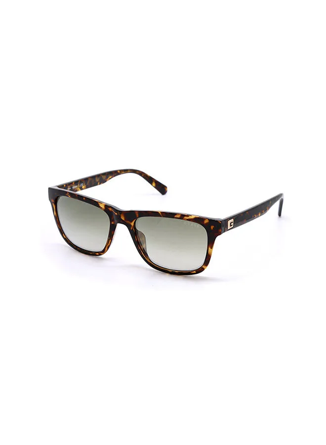 GUESS Full Rim Square Frame Sunglasses GU6971 52P - Lens Size: 55mm - Dark Havana