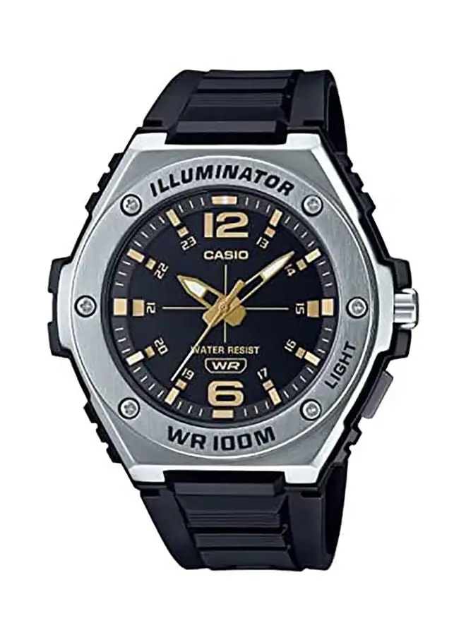 CASIO Analog Resin Wrist Watch MWA-100H-1A2VCF -42mm- Black