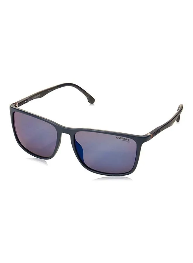 Carrera Full Rim Square Frame Sunglasses CR 8031/S 0FLL XT - Lens Size: 57mm - Matte Blue