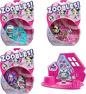 Zoobles Zoobles, Z-Girlz Transforming Collectible Figure and Happitat Accessory, Kids Toys for Girls Aged 5 and above