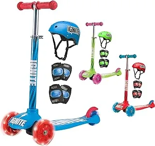 Ignite Glide Scooter 3 Wheels Combo Pack Blue