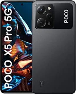 POCO X5 Pro 5G (ذاكرة وصول عشوائي سعتها 8 جيجابايت سوداء، وسعة تخزين 256) - شاشة POLED بسرعة 120 هرتز | معالج Snapdragon® 778G | شحن توربو 67 واط | كاميرا احترافية بدقة 108 ميجابكسل
