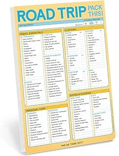 Knock Knock Roadtrip Pack This! Pad - Road Trip Packing List Pad, Trip Essentials Checklist, 6 x 9-inches