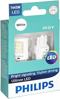 Philips 7443 Ultinon LED Bulb (White), 2 Pack