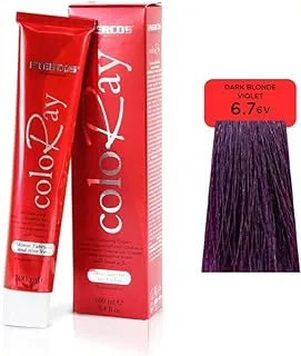 Enercos Professional Coloray Professional Hair Color, Long Lasting Tones, & Extra Shine, Ammonia Free, 6.7, Dark Blonde Violet, 100 ml