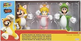 Nintendo Super Mario 3D World Cat Figures, Pack of 3, 10 cm