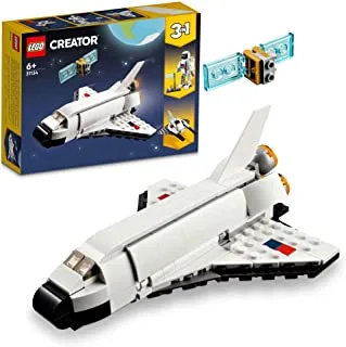 LEGO Creator 3 in 1 Space Shuttle, Astronaut and Spaceship, Building Block Kids Toy, Age 6+, 31134 (144 pieces)