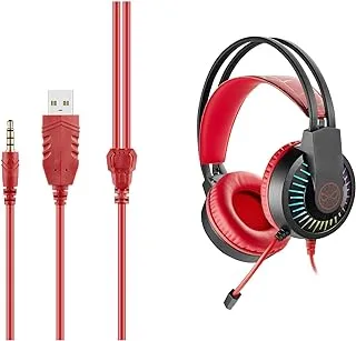 Amplify SMD's - Marvel Spiderman Wired RGB Gaming Headphone with adjustable Microphone with Light