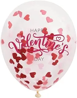 Happy Valentine’s Day Heart Confetti Balloon Pack