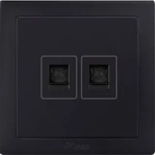 V.MAX telephone socket with date cosket Electric Power Sockets for Home, Office 2pcs