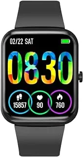 Promate Fitness Smart Watch, 27 Sports Modes Bluetooth Fitness Watch with 1.8” TFT Display, 100 Watch Faces, 10-15 Day Battery Life and IP67 Water Resistance for Apple, Samsung, XWatch-B18-Graphite