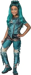 Smiffys 51592L Officially Licensed Disney Descendants Uma Costume, Girls, Black & Green, L-Age 10-12 Years