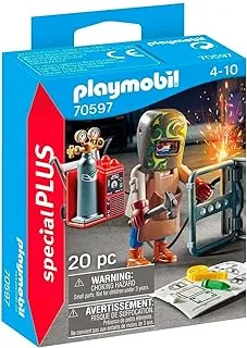 PLAYMOBIL 70597 Special Plus Welder Figure Toy,Multicolor,One Size