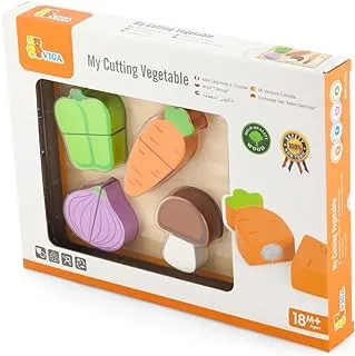 VIGA Wooden Cutting Vegetables with Board Puzzle for ages 1+ Year, 2043630