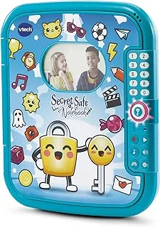 VTech - Secret Safe Notebook | Interactive Kids Journal, Secret Diary with Password Protection, Games and Music, Toy Notebook for Girls and Boys with Sound Effects, Ages 6, 7, 8, 9+ Year Olds | Blue