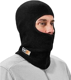 Ergodyne FR Rated Balaclava, Winter Face Mask, Thermal Fire Resistant Modacrylic Fleece, Ergodyne N-Ferno 6828,Black