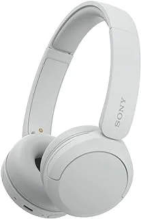 Sony WH-CH520 Wireless Bluetooth On-Ear with Mic for Phone Call, White, Medium