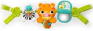 11183-Bright Starts Take Along Toy Bar, Tiger, Multi-Colour, 1 piece - Toys play 4 songs with lightshow - 0-36 months - Development baby toy