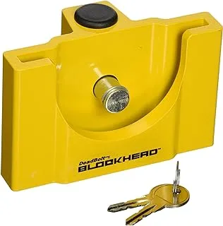 CT Johnson Enterprises (TCL3-YL Deadbolt Blockhead Trailer Coupler Lock