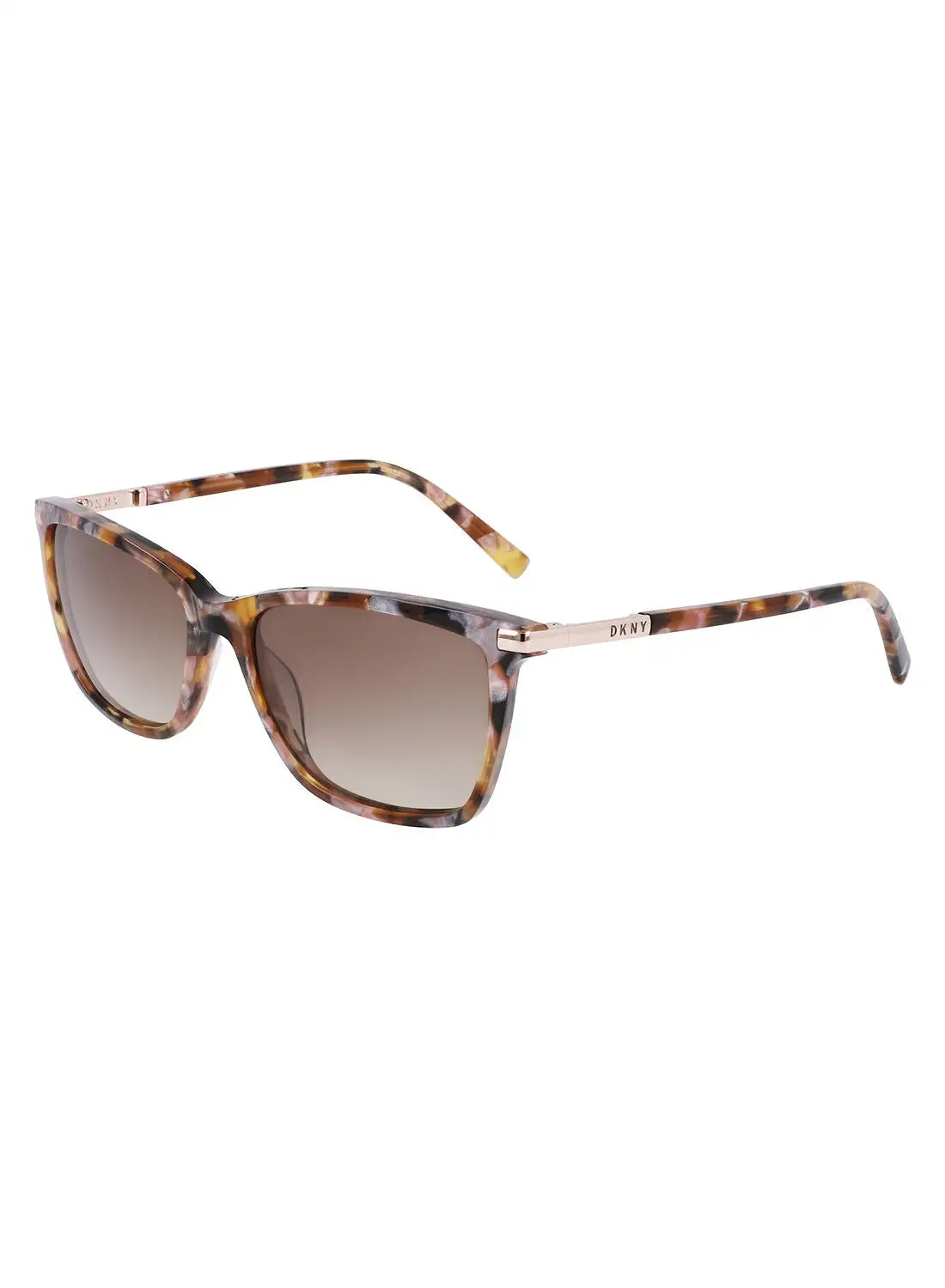 DKNY Full Rim Acetate Modified Rectangle Dkny Sun Dk539S 5516 (205) Tortoise/Pearlized Blush