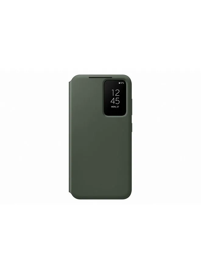 Samsung S23 Smart View Wallet Case Green
