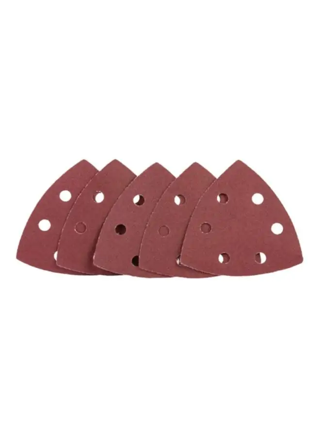 Ford 5-Piece G60 Triangular Sandpaper Red 90mm