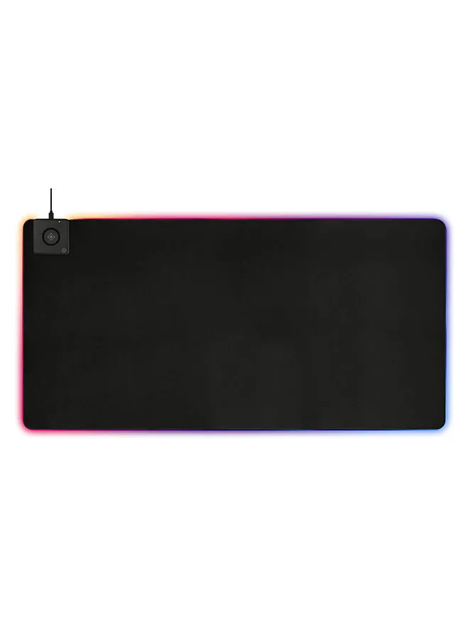 DELTACO DELTACO RGB Mousepad with 10W Fast Wireless Charging & Extra Large Neoprene Surface, 90 x 40 cm, Black