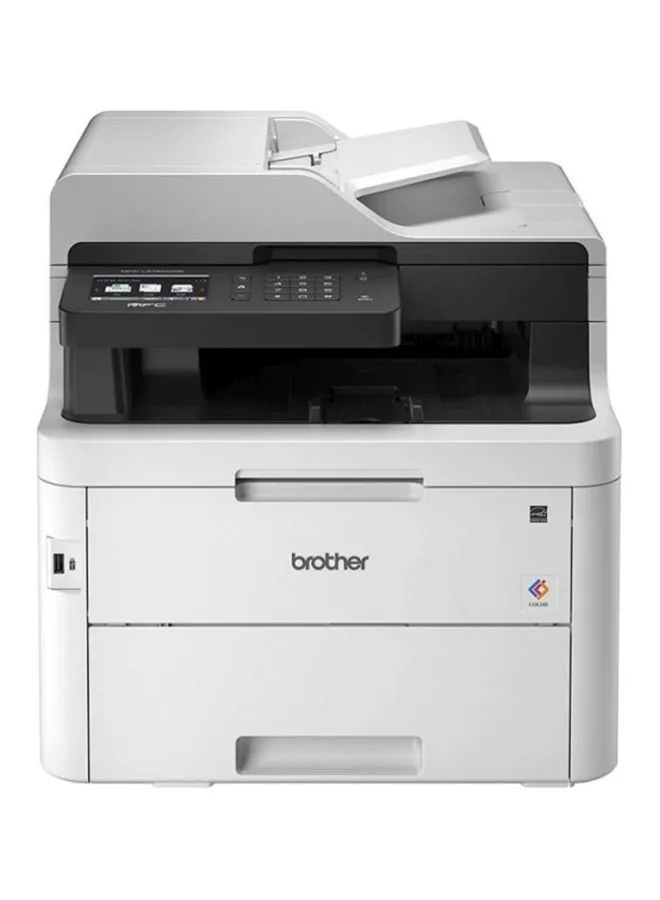 brother Wireless All in One Printer, MFC-L3750CDW, with Advanced LED Color Laser Print, Duplex & Mobile Printing, High Yield Ink Toner White/Black