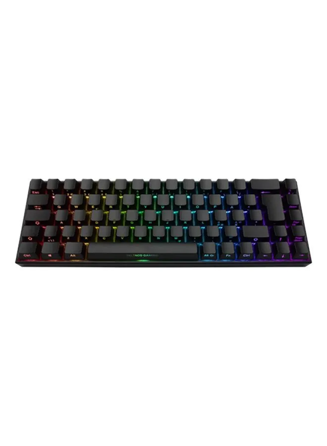 DELTACO Deltaco DK440R 65% Wireless RGB Gaming Keyboard, Kailh Red Switches, N-Key Rollover, UK Layout, Front Lasered Keycaps, Up to 100h Battery Life, Black Gaming Keyboard