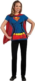 Rubie's DC Comics Super-Girl T-Shirt With Cape Costume, As Shown, XL