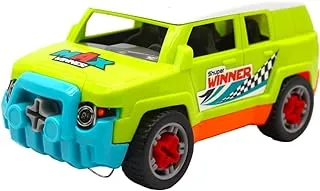 D-Power DIY Smart Wheels Race Car with Truck for Kids | Car Building Toy Kit | 2 in 1 Combo, Scale 1:24