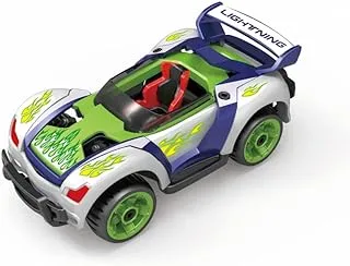 D-Power 17pcs DIY Modified Race Car for Kids | Car Building Toy Kit | Make you own Racing Car, Scale 1:32