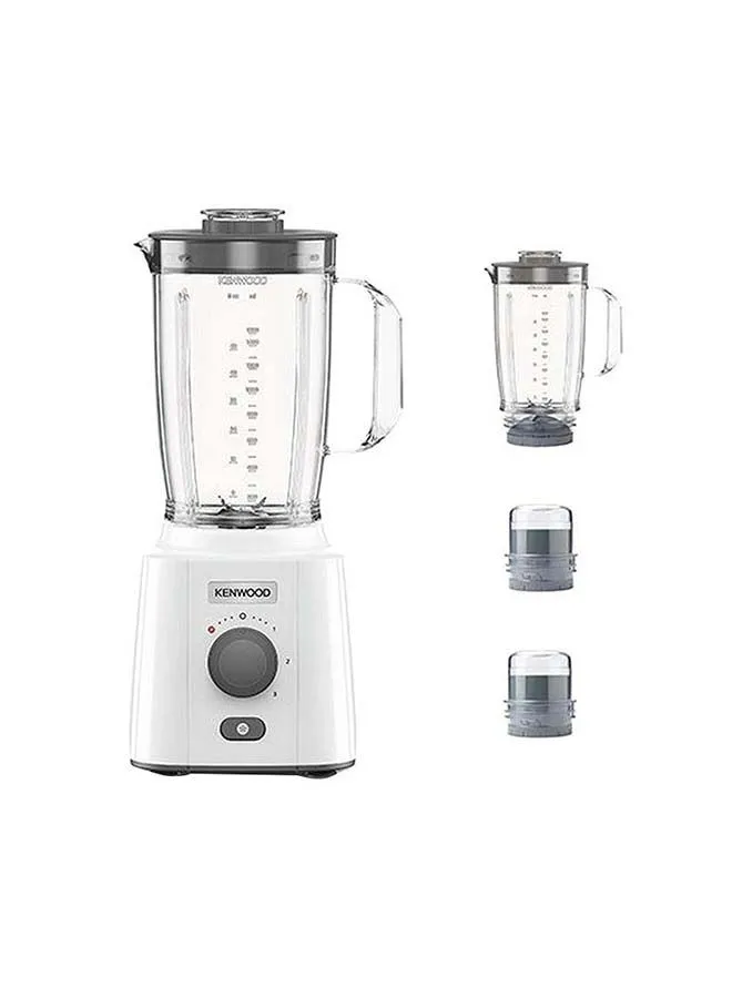 KENWOOD Blender, Grinder, Ice Crush Function, 1.5L extra Jar, Multi Mill 2 L 650 W OWBLP41.H0WH White/Grey