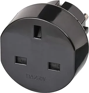 Brennenstuhl 1508530 UK to EU Plug Travel Adapter, Black, Frequency