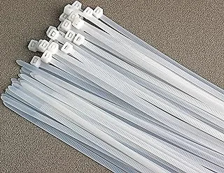 ECVV Cable Ties, Cable Management White Wire Zip Ties Nylon Cables Ties (200mm) (Pack Of 100)