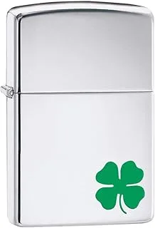 Zippo Bit O' Luck Pocket Lighter, High Polish Chrome, One Size