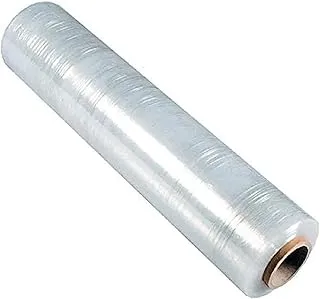 ECVV stretch film roll/wrap for packaging, industrial heavy duty pallet wrapping film - clear (1 kg x 300g core)